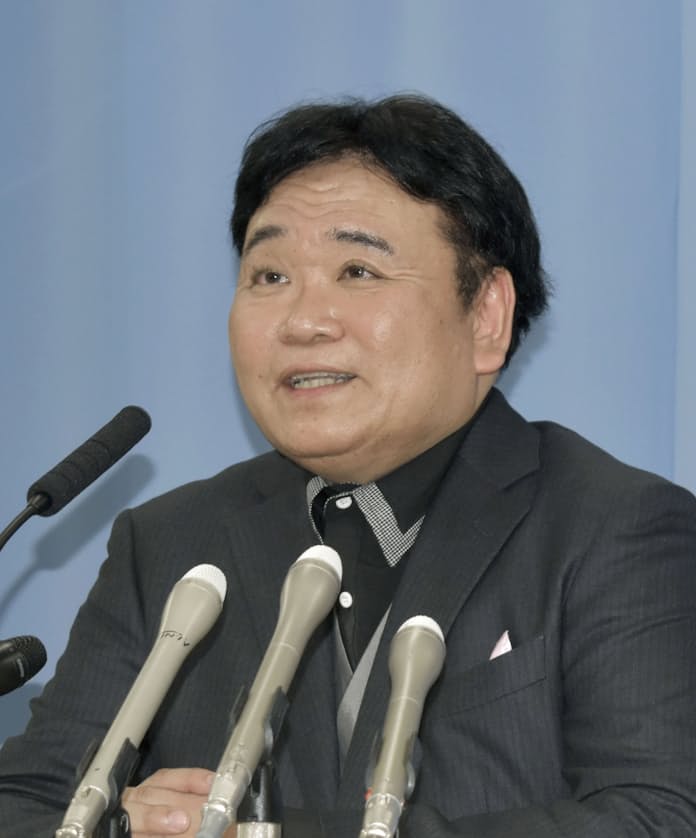 福本繁幸の会見の様子