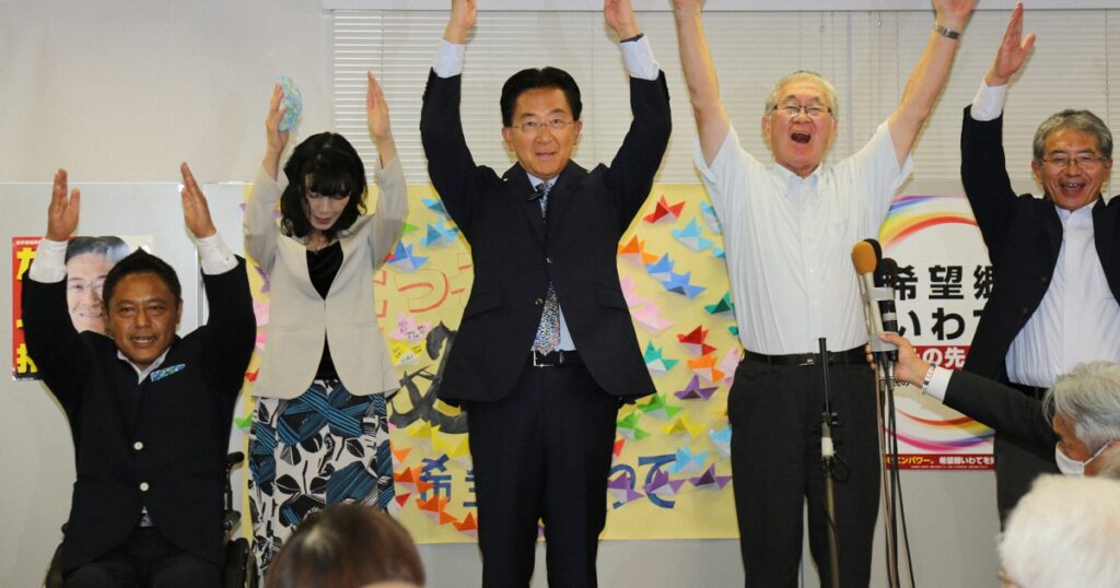 達増拓也は2007年に岩手県知事に出馬