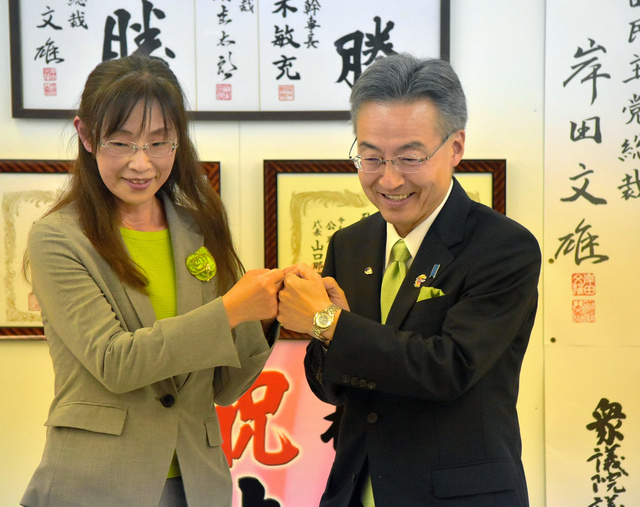 2019年、福井県知事に当選した杉本達治