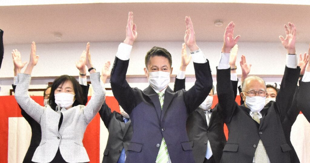 湯崎英彦が県知事に初当選