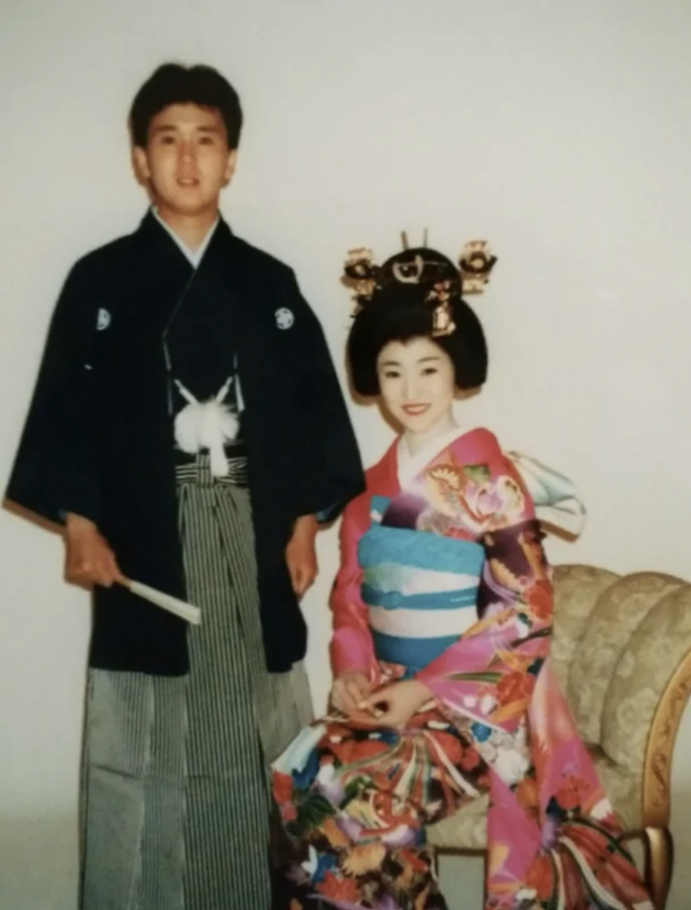 池田豊人の結婚時の写真
