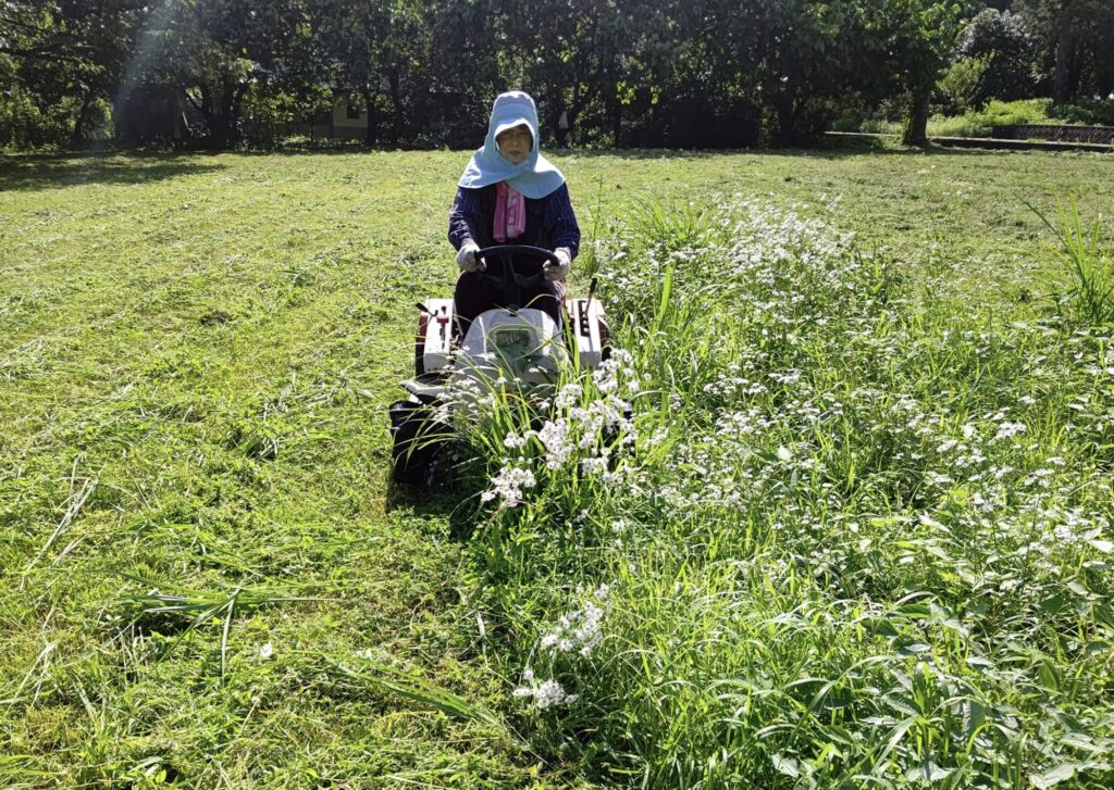 江崎よしのりの妻が草刈り