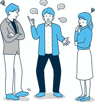 アスペルガー症候群の特徴を象徴する人物イメージ