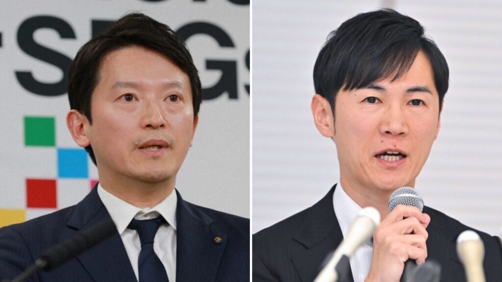 斎藤元彦氏と石丸伸二氏の顔立ち比較画像