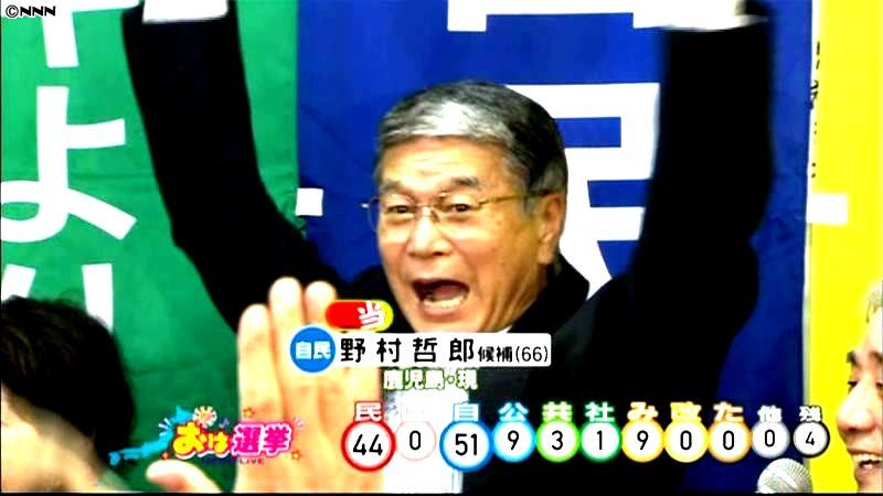 野村哲朗は4期連続当選