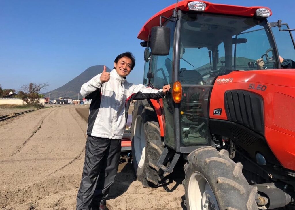 トラクターと玉木雄一郎