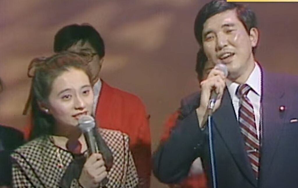 若い頃に石破茂氏とテレビ出演した佳子さん
