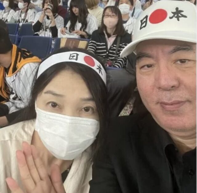 百田尚樹と妻のツーショット