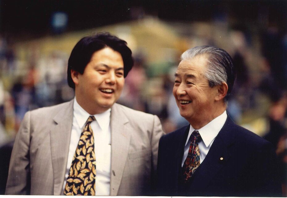 林芳正と父親の林義郎