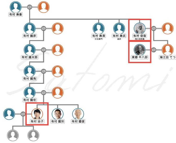 有村治子の家図