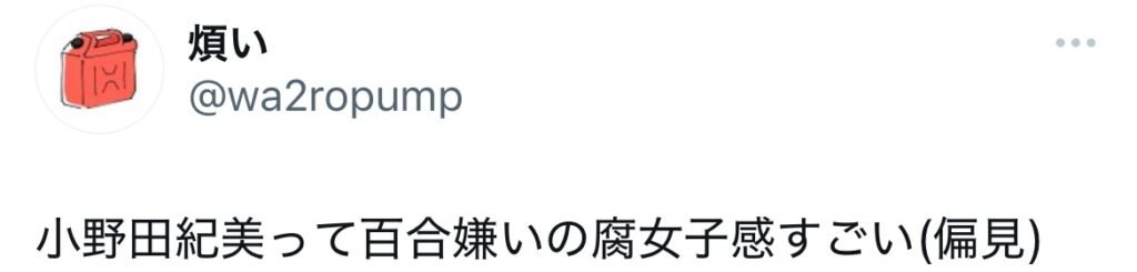 小野田紀美の評判に関するXのスクショ
