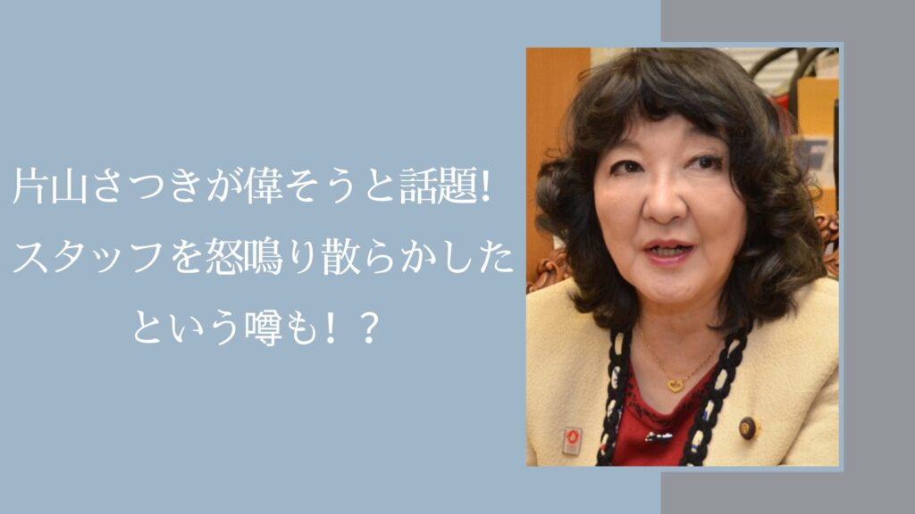 片山さつきの偉そうに関する記事のアイキャッチ画像