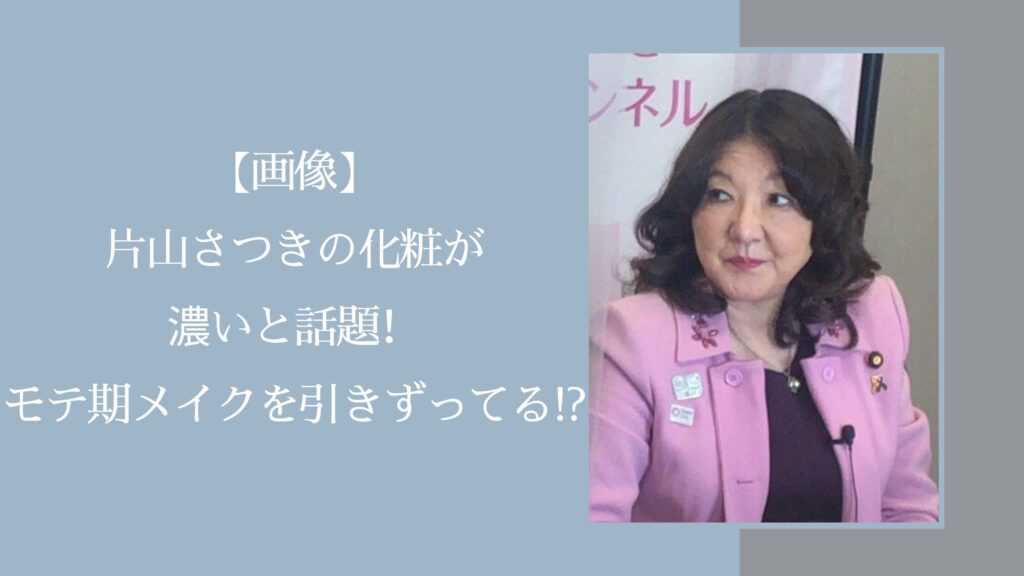 片山さつきの化粧に関する記事のアイキャッチ画像