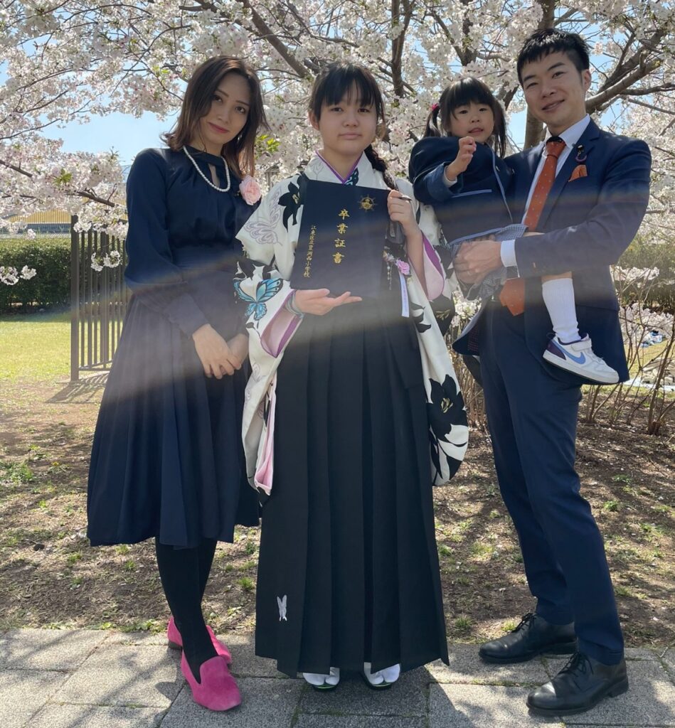 三次ゆりかの長女の卒業式